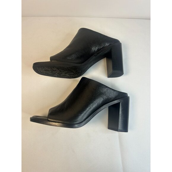 Sofft Safire Mule Black Size 7 Leather Slip On Block Heel Comfort Cushioned Boho - Picture 6 of 12